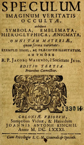 Speculum imaginum veritatis occult©Œ