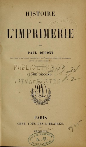 Histoire de l'imprimerie (Vol. 2)