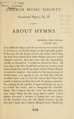 About hymns