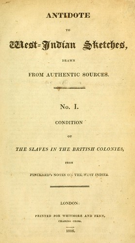 Antidote to West-Indian sketches, drawn from authentic sources