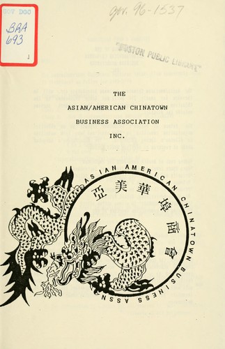 The asian/american chinatown business association inc.