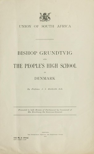 Bishop grundtvig and the people's high school in Denmark