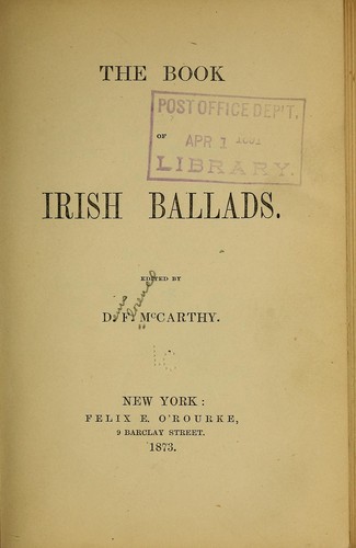 The book of Irish ballads.