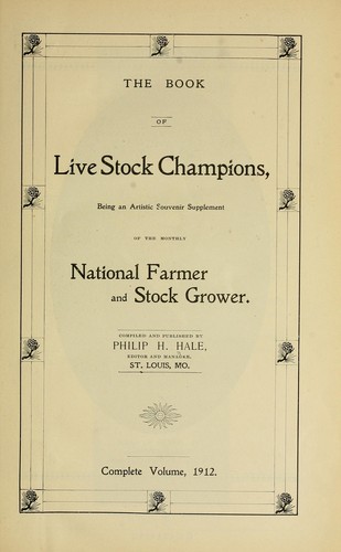 The book of live stock champions