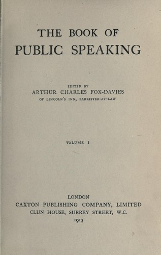 The book of public speaking