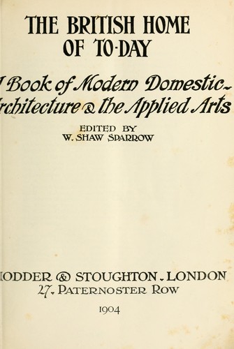 The British home of to-day