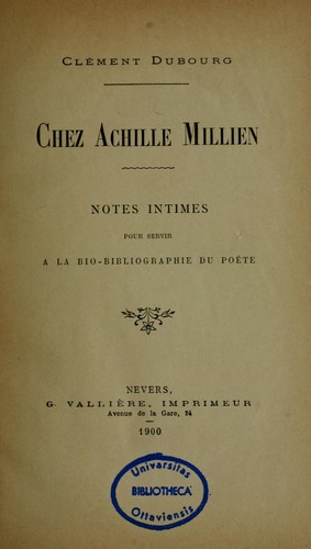 Chez Achille Millien