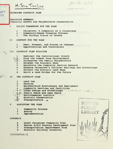 Chinatown district plan