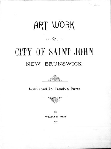 Art work on city of Saint John, New Brunswick