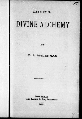 Love's divine alchemy