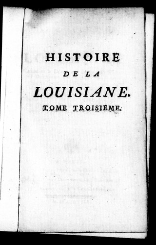 Histoire de la Louisiana