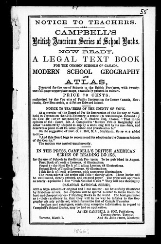 Campbell's British American series of school books