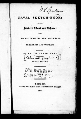 Naval sketch-book, or, The service afloat and ashore