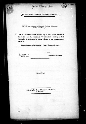 North America, Intercolonial Railway