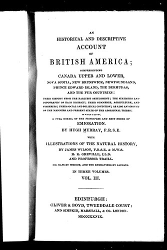 An historical and descriptive account of British America