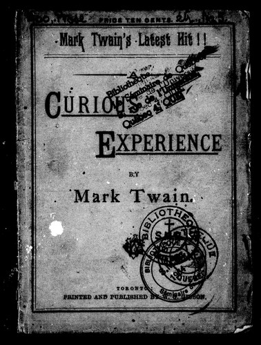 A curious experience