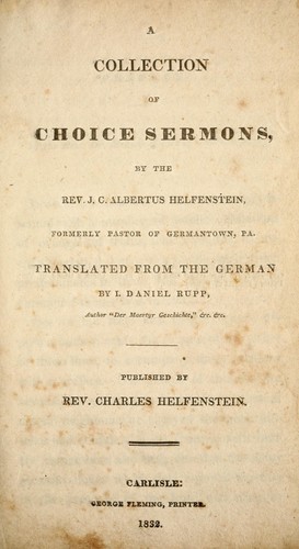 A collection of choice sermons