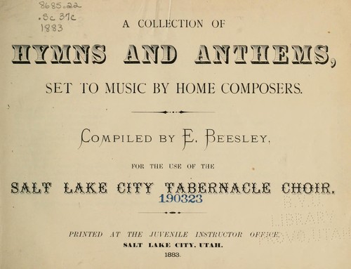 A Collection of Hymns and Anthems