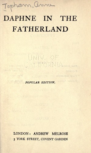 Daphne in the Fatherland