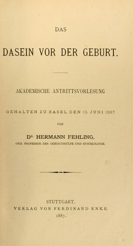 Dasein vor der Geburt