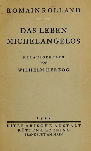 Das Leben Michelangelos