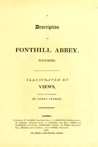 A description of Fonthill abbey, Wiltshire