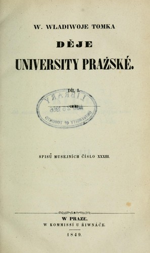 Dějé University Pražské