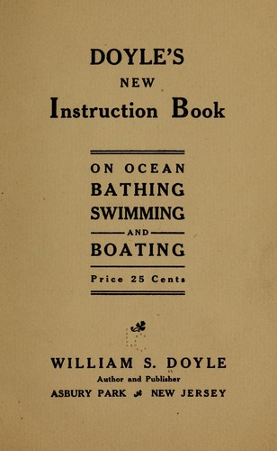 Doyle's new instruction book on ocean bathing