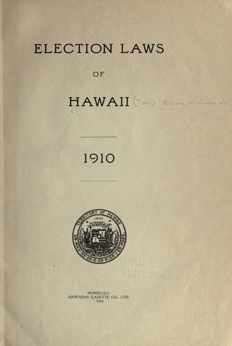 Election laws of Hawaii