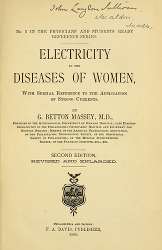 Electricity in the diseases of women