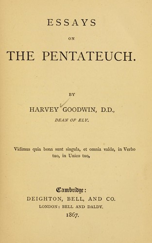 Essays on the Pentateuch