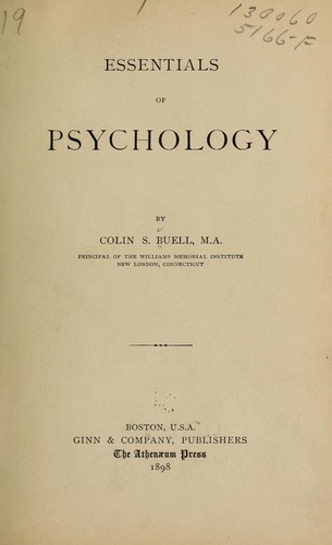 Essentials of psychology