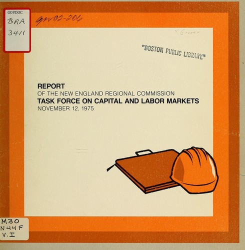 Findings and recommendations to the New England governors and the New England regional commission