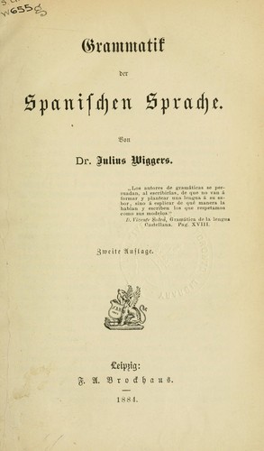 Grammatik der spanischen Sprache