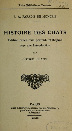 Histoire des chats