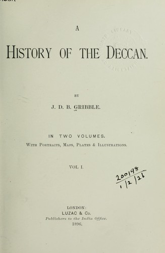 A history of the Deccan