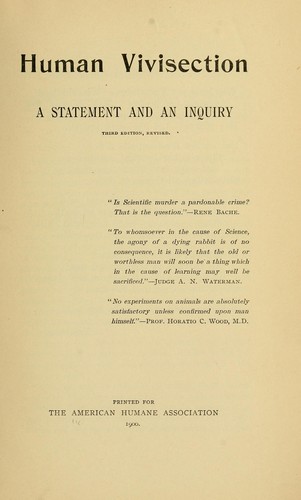 Human vivisection.