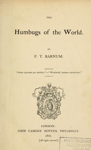 The humbugs of the world