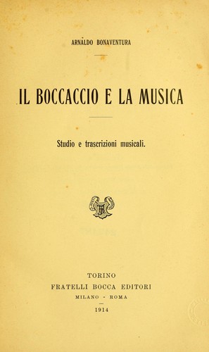 Il Boccaccio e la musica