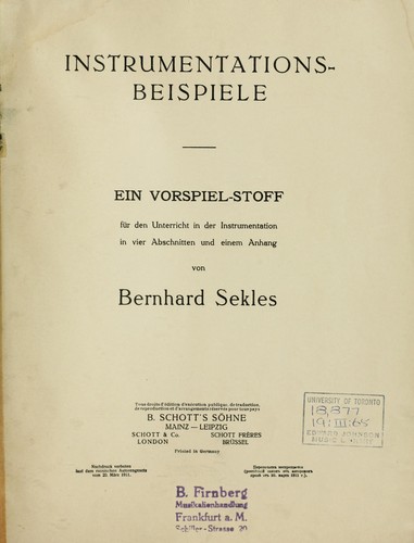 Instrumentationsbeispiele