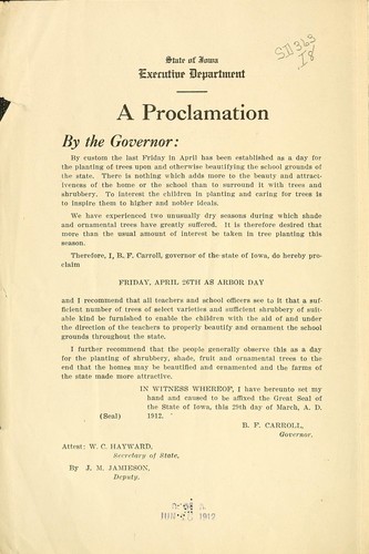 Iowa arbor and bird day book ...