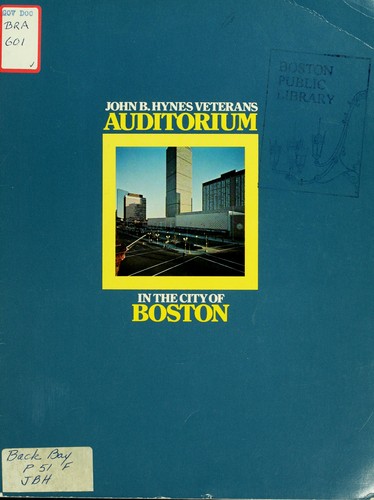 John b. Hynes veterans auditorium in the city of Boston.
