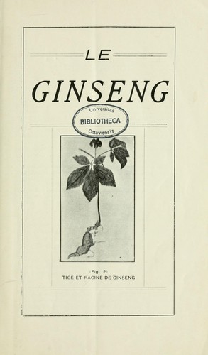 La culture du ginseng