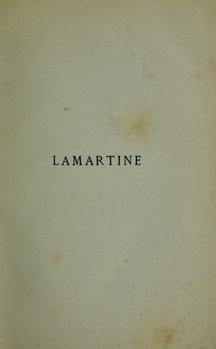 Lamartine et ses amis