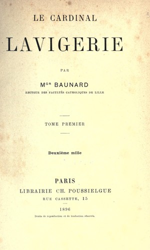 Le Cardinal Lavigerie