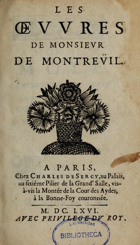Les œvvres de monsievr de Montrev̈il