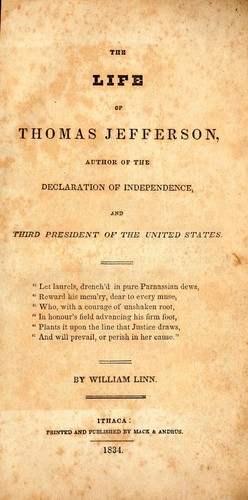 The life of Thomas Jefferson