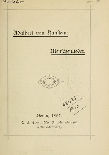 Menschenlieder