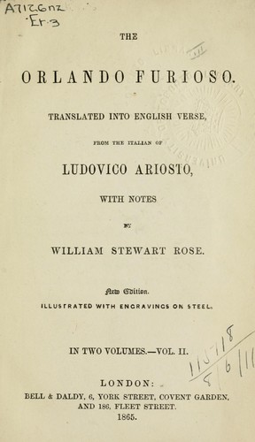The Orlando furioso
