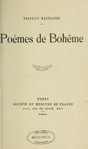 Poèmes de bohême